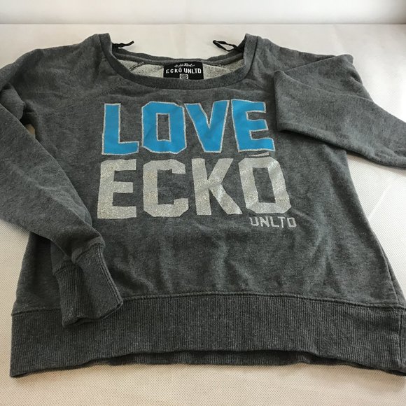 Ecko Red by Ecko Unltd. LOVE ECKO, X Small Long Sleeve Sweater - Picture 1 of 9